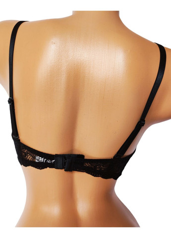 Чёрный балконет бюстгальтер Lemila с косточками