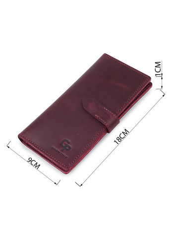 Женское матовое портмоне с монетницей на кнопке из кожи бордовое (sku_11561) No Brand (328218936)