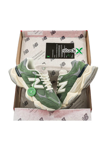 Зелені Осінні кросівки чоловічі, white green вьетнам New Balance 9060
