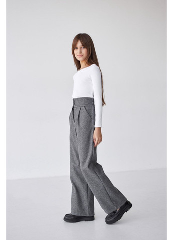 Серые зимние брюки No Brand