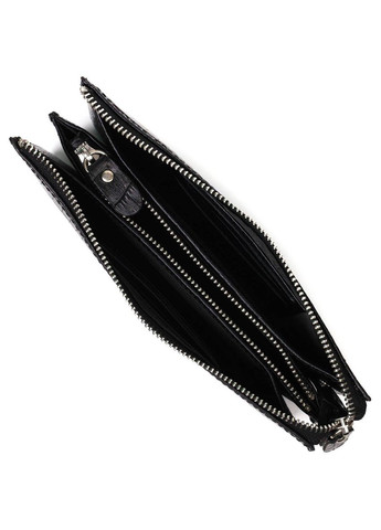 Мужской клатч на два отделения из натуральной кожи с тиснением под крокодила 22044 Bond (298567736)