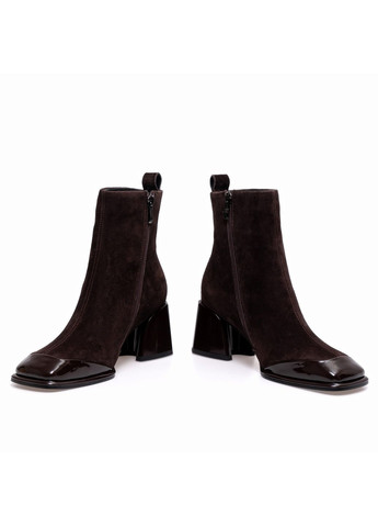 Коричневые демисезонная ботильоны 01745 коричневые Brocoli