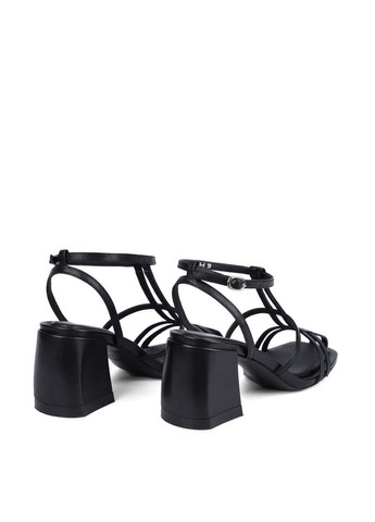 Жіночі Босоніжки G24902-3-4 Чорний Шкіра MIRATON (368527529)