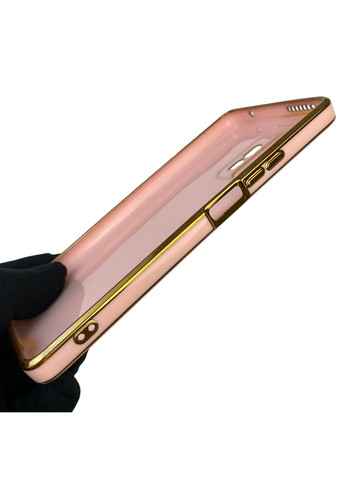 Чохол для 11T Pro із захистом камери із золотою окантовкою на сяомі 11т про пудровий gs1 Xiaomi (366228348)