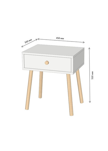 Тумба приліжкова Хьюге-4 Німфея Альба (-041001) Lion (317271117)