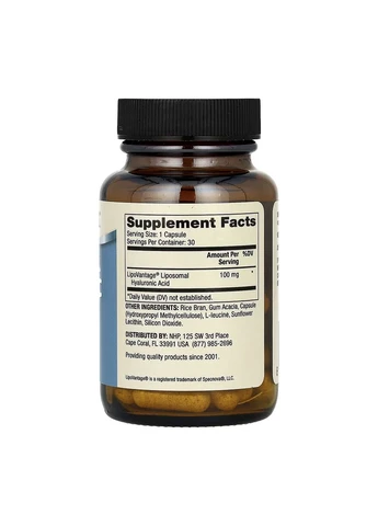 Оригинал! Liposomal Hyaluronic Acid - 30 капс (До 11.26) Dr. Mercola (398845394)