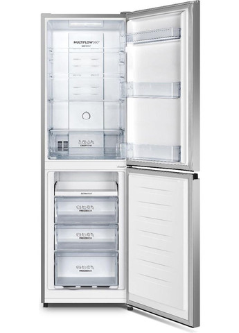 Холодильник с нижн. мороз. камерой NRK418ECS4, 182х55х55см, 2 двери, 171(80)л, А+, NoFrost Plus, Зона св-ти, Gorenje