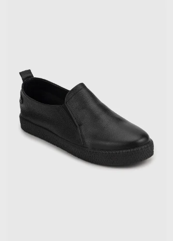 Черные слипоны женские 164-01 черный (2000990502377a) shop (2000990502377) Stepln
