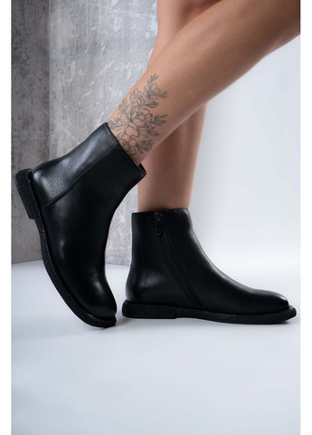 ботинки женские натуральная кожа черные 346810 Where Uwear