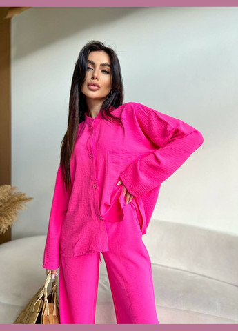 Жіночий костюм сорочка вільного крою + штани Style Point (335213251)