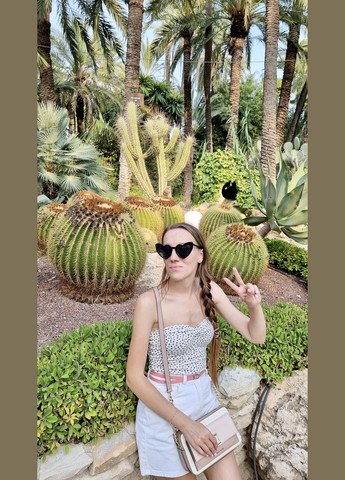 Очки женские солнцезащитные / имиджевые кошачий глаз сердце в черной оправе LIGHT (315889481)