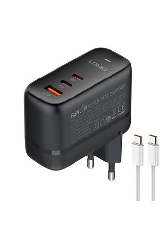 Мережевий зарядний пристрій — адаптер живлення Q366 3 порти 65 W Ldnio (299424821)