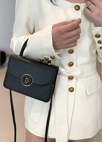 Жіноча сумка 9039 крос-боді чорна No Brand (303323091)