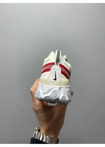 Білі кросівки чоловічі nike react element 87 white найк реакт білі демісезон No Brand