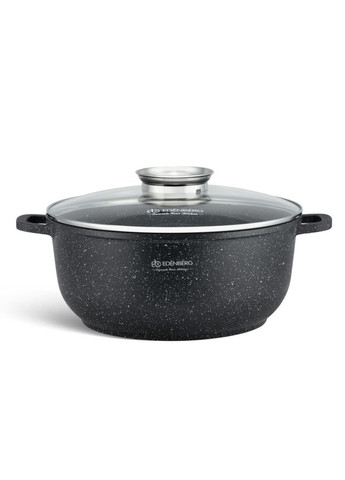 Котел 10л с крышкой гранитное покрытие EB-3981 черный 32см Edenberg (317254157)