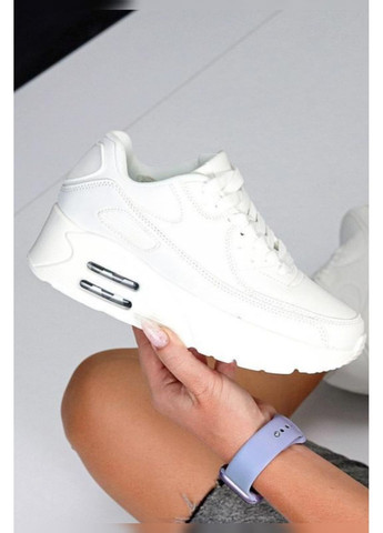 Білі жіночі з екошкіри на масивній підошві, базова модель на літо Viki кросівки білі літо (350198608)