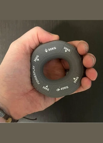 Эспандер кистевой силиконовый PP4331 Hand Grip Large PP_4331_Grey_(30-35-40) 30-35-40 кг, PowerPlay (304973014)