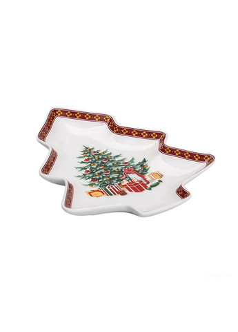 Блюдо сервірувальне Christmas фігурне 25,5*21 см Yiwu (328603955)