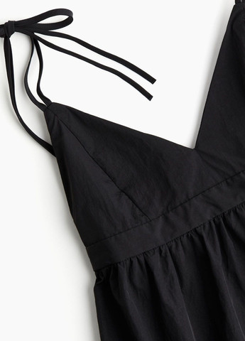 Черное кэжуал платье H&M однотонное