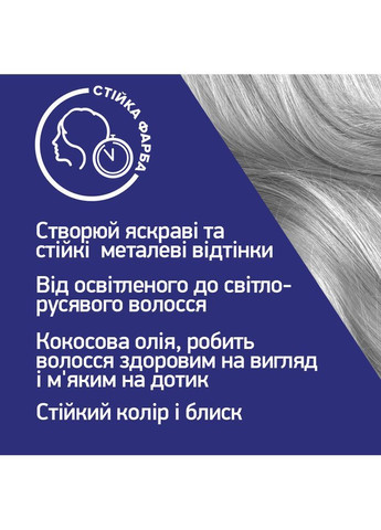 Фарба для волосся Schwarzkopf Urban Metallics U71 Metallic Silver Live 9000101234978.0 (367019949)