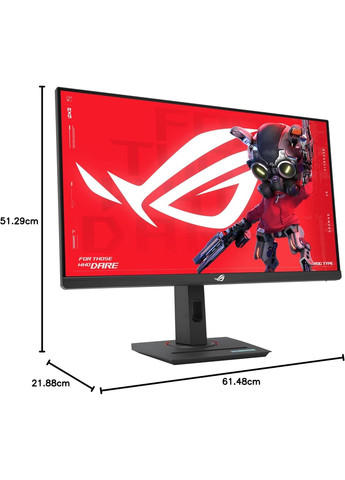 Монитор 27" ROG Strix XG27ACMS HDMI, DP, USB-C, IPS, 2560x1440, 320Hz, 0.3ms, sRGB 130%, AdaptiveSync, Pivot, HDR400 Asus (362347588)