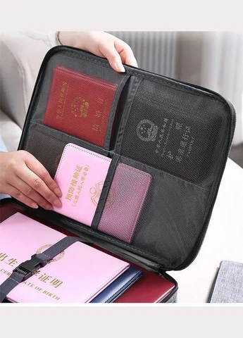Сумкаорганайзер для хранения документов 2в1 Черная 35*26*10 см No Brand (306554388)