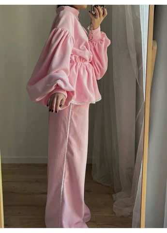 Женский костюм из велюра No Brand (381105164)