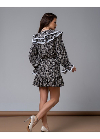 Черное повседневный платье 14591 m черный ISSA PLUS