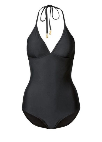 Черный демисезонный купальник слитный со съемными вкладышами для женщины lycra® 326470 бикини Esmara