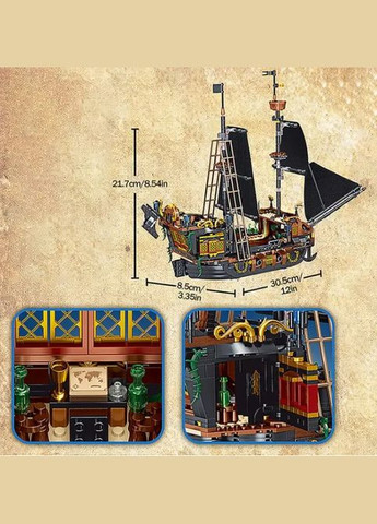 Конструктор Піратський Корабель Pirates' ship 1328 деталей. No Brand (292866359)