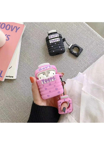 Чохол для навушників AirPods 1, 2 Boys Tears чорний + брелок Trends Airpods 1/2 (360897116)