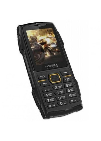 Мобільний телефон mobile Xtreme AZ68 чорно жовтогарячий 4827798374917 Sigma (279826182)
