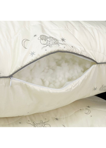 Подушка антиаллергенная 50х70 см Merino / Мерино с молнией бежевая ArCloud (367982755)