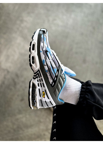 Сірі Осінні кросівки чоловічі nike air max plus 3 grey blue | найк аір макс плюс 3 сірі No Brand