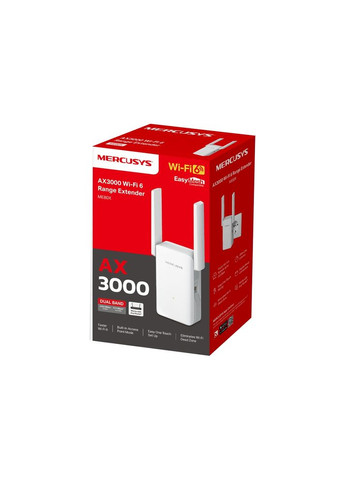 Розширювач покриття WiFi ME80X AX3000, 1хGE LAN Mercusys (360403781)