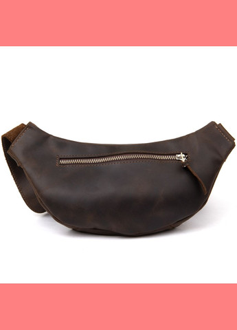 Сумка чоловіча через плече шкіряна бананка 11154 Коричнева Grande Pelle (302008857)