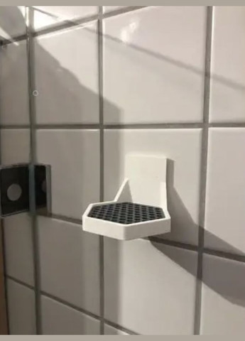 Держатель для шампуня мыла и геля для душа для ванной комнаты настенный / Подставка в душевую кабину UA3D (303629314)