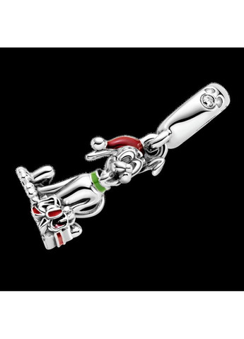 Серебряный шарм Пандора "Плуто с новогодним подарком" 799199C01 Kabluchka (355348329)