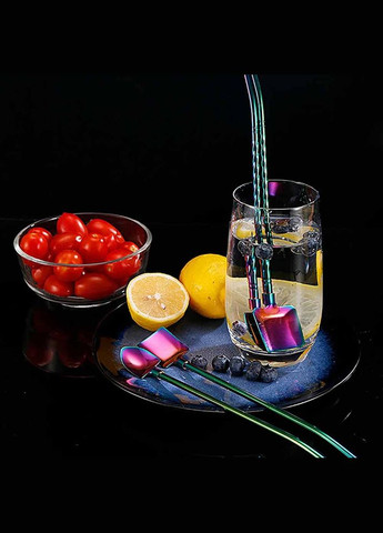 Многоразовая трубочка для коктейлей стальная, Градиент Тип 1 No Brand (305064711)