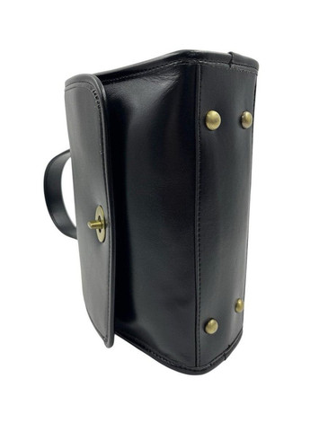 Сумка женская кожаная черная гладкая No Brand (368801415)