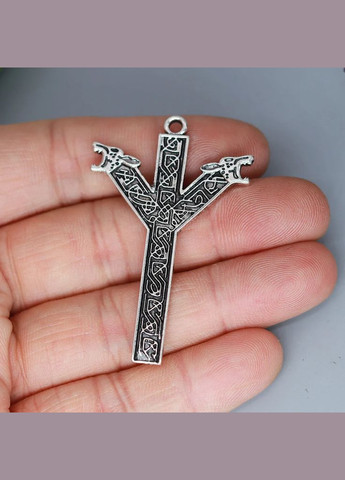 Кулон амулет Альгіз руну життя рунічний талісман із символікою вікінгів No Brand (338436390)