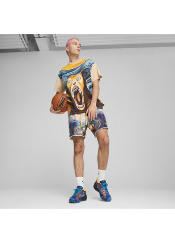 Бежевая футболка dylan exhibit basketball tee men Puma