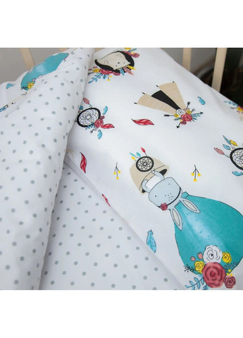 Детский комплект постельного белья, одеяло 140*105 см, наволочка 40*60 см, Лесные зверушки ТЕПИК Белый (20850140105) ТЕП (365851656)