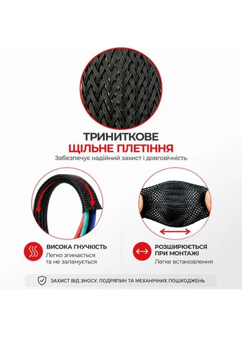 Обплетення для кабелю PET-04 (3мм-9мм 3/0.18mm) зміїна шкіра (1м) [PET-04] TACTIX (392107113)