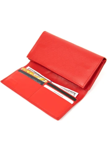 Місткий гаманець для жінок 19391 Червоний st leather (313860145)
