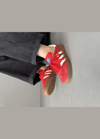 Кроссовки женские и мужские Adidas Gazelle red | Адидас Газель красный | Адидас Газель красный No Brand красные демисезоны (316091165)