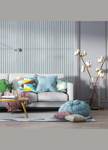 Покрытие виниловое самоклеющееся 3D рейки скандинавский дуб 600*600*2,8мм (D) SW-00002194 Sticker Wall (329896923)