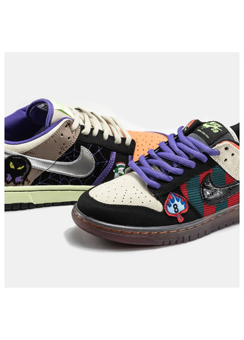 Цветные кроссовки унисекс Nike SB Dunk Low Halloween Custom