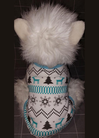 Світшот для собак Pet Style "візерунок" Блакитна L No Brand - (323236526)