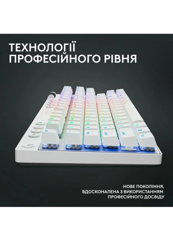 Клавіатура G PRO X TKL Lightspeed Tactile USB UA White (920-012148) Logitech (315362856)